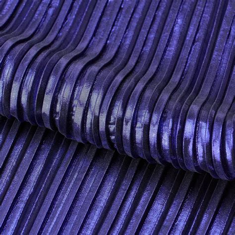 Titanium Pleated Polyester Fabric 